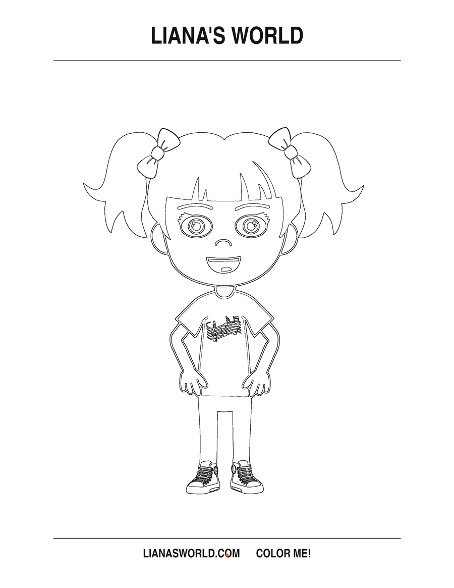 Liana coloring page