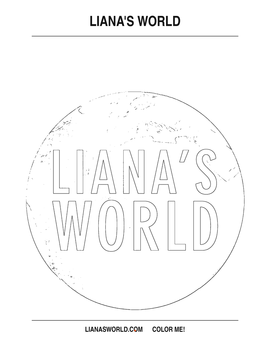 Liana's World coloring page