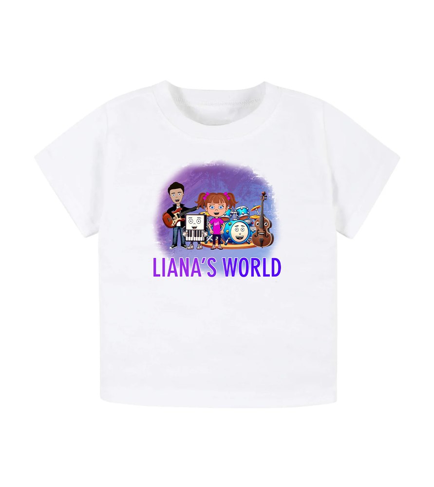 Liana's World toddler t-shirt with the full band